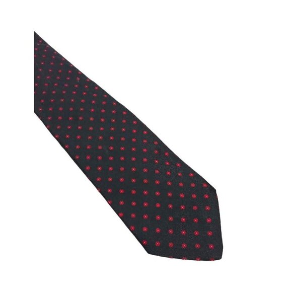 Brooks Brothers Maker Navy & Red Geometric Vintage Silk Tie - Picture 1 of 5